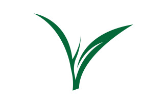 Natural leaf mint green logo illustration design vector v11
