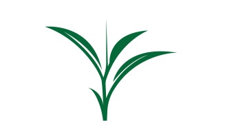 Natural leaf mint green logo illustration design vector v15