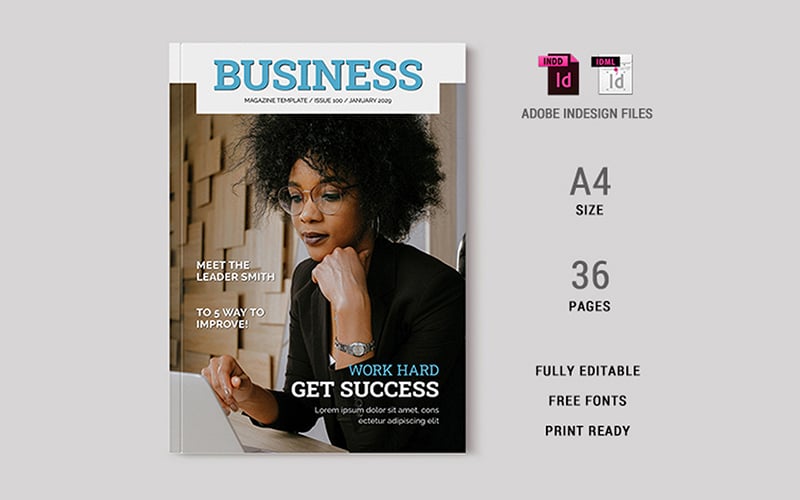 Template #388360 Business Magazine Webdesign Template - Logo template Preview