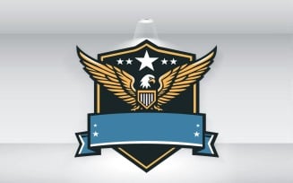 Army Eagle Logo Template Vector