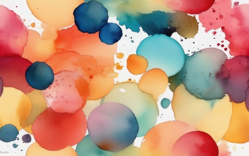 Abstract colorful watercolor spots background 15 Background