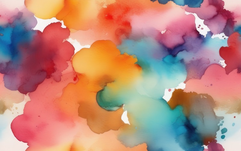 Abstract colorful watercolor spots background 16 Background