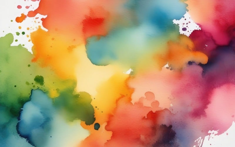 Abstract colorful watercolor spots background 20 Background