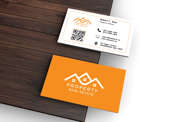 Business Card for Investment Property Advisor Corporate Identity