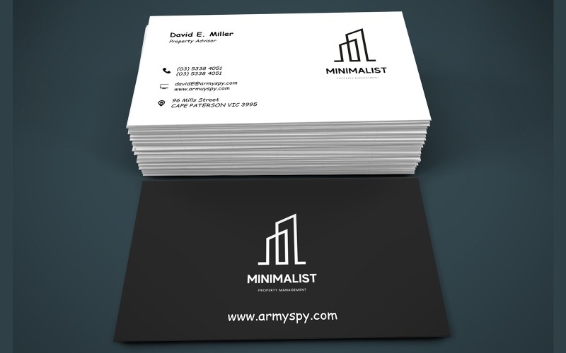Business card for Property Consultant Corporate Identity