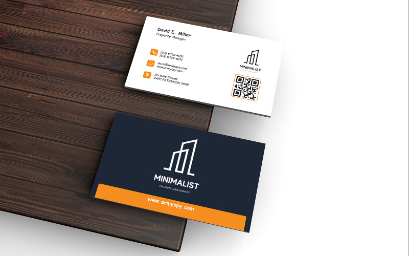 Business Card for Real Estate Analyst Corporate Identity