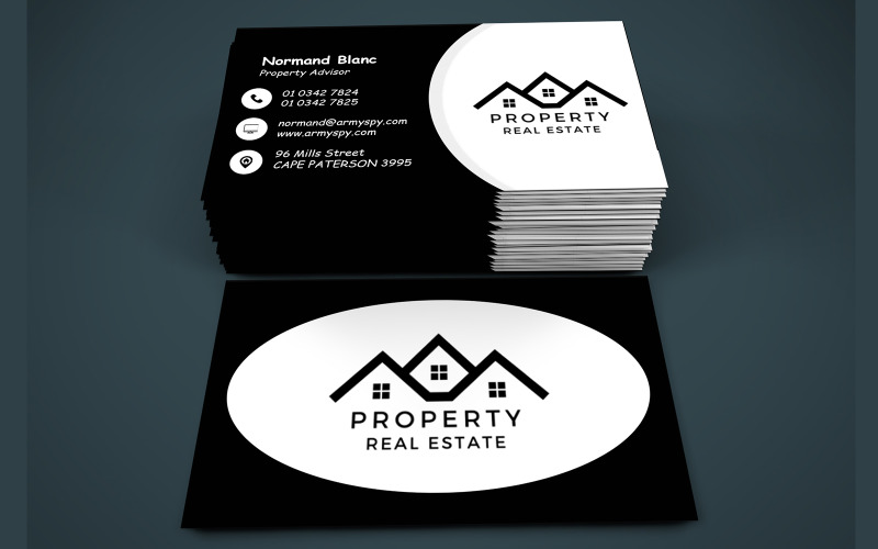 Business Card for Real Estate Consultant Corporate Identity