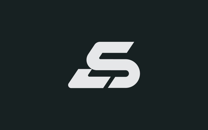 ES letter mark minimal logo design template Logo Template