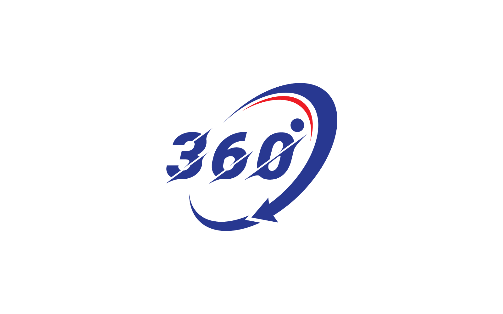 360 view logo vector flat design template