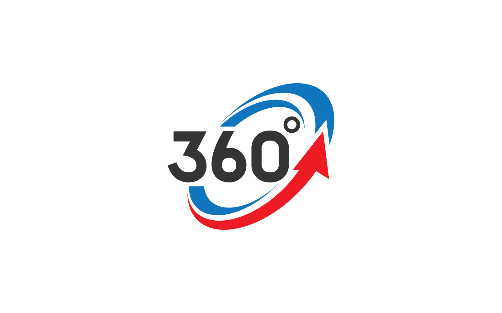 360 view logo vector flat design