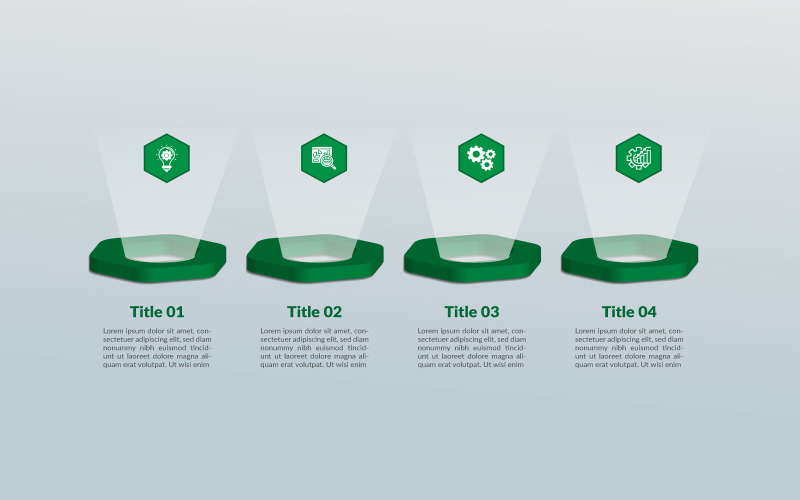 Polygon style glossy statistic infographic element. Infographic Element