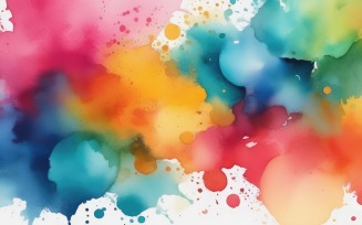 Premium Abstract colorful watercolor spots background 11