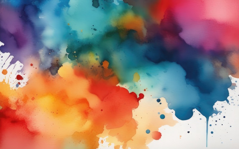 Premium Abstract colorful watercolor spots background 2 Background