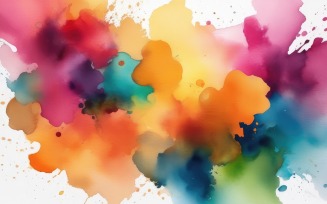 Premium Abstract colorful watercolor spots background 3
