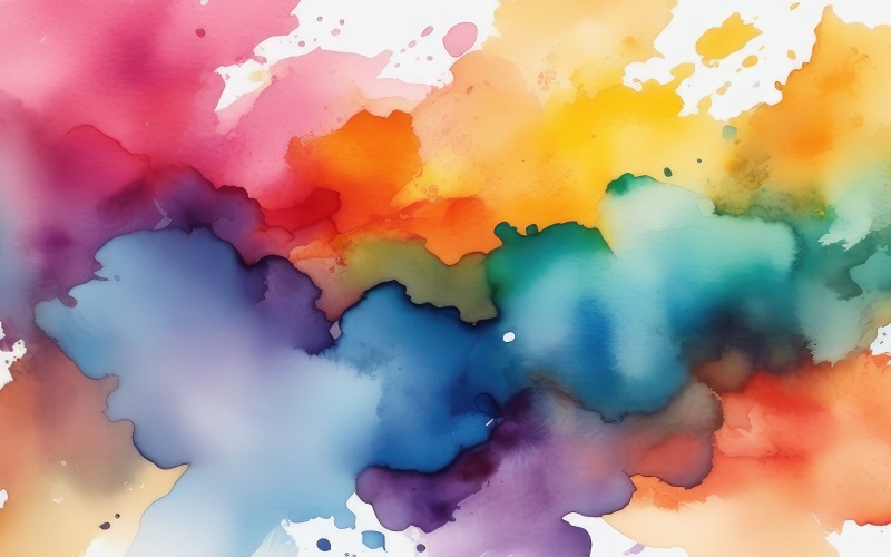 Premium Abstract colorful watercolor spots background 5 Background