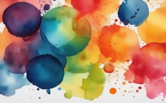 Premium Abstract colorful watercolor spots background 6