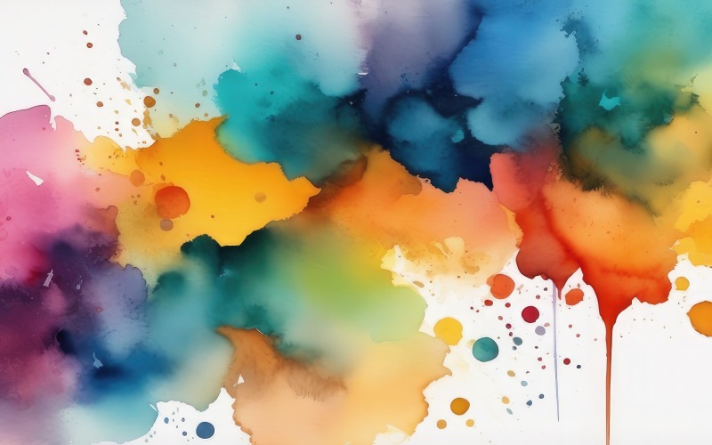 Premium Abstract colorful watercolor spots background 8 Background