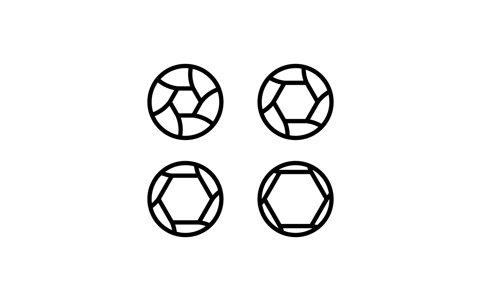 Shutter camera icon vector flat design template