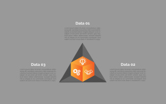 Black triangle vector eps infographic design.