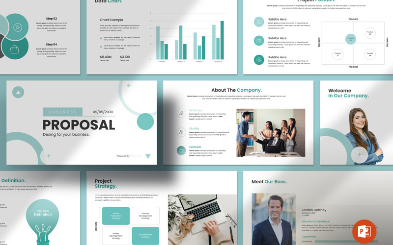 Business Proposal Layout Template PowerPoint Template