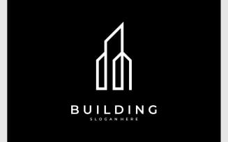 City Building Apartment Simple Logo