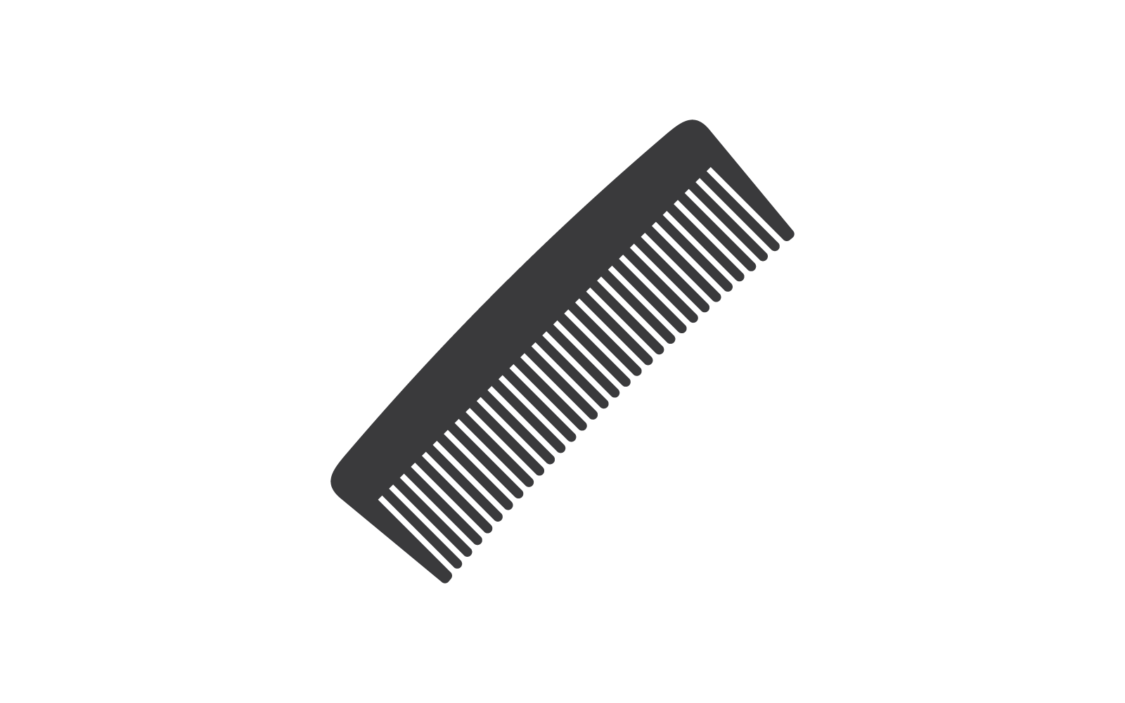 Comb icon vector flat design