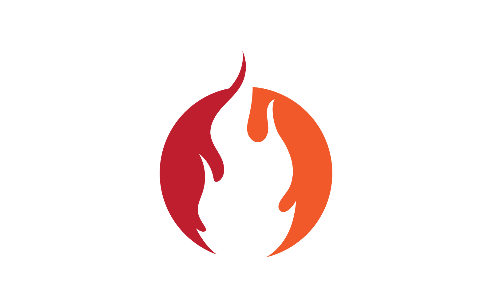 Fire flame Logo vector, Oil, gas and energy template design