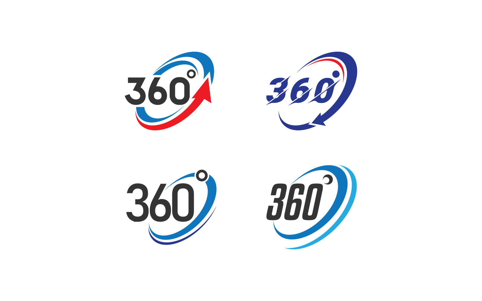 360 view logo icon vector template