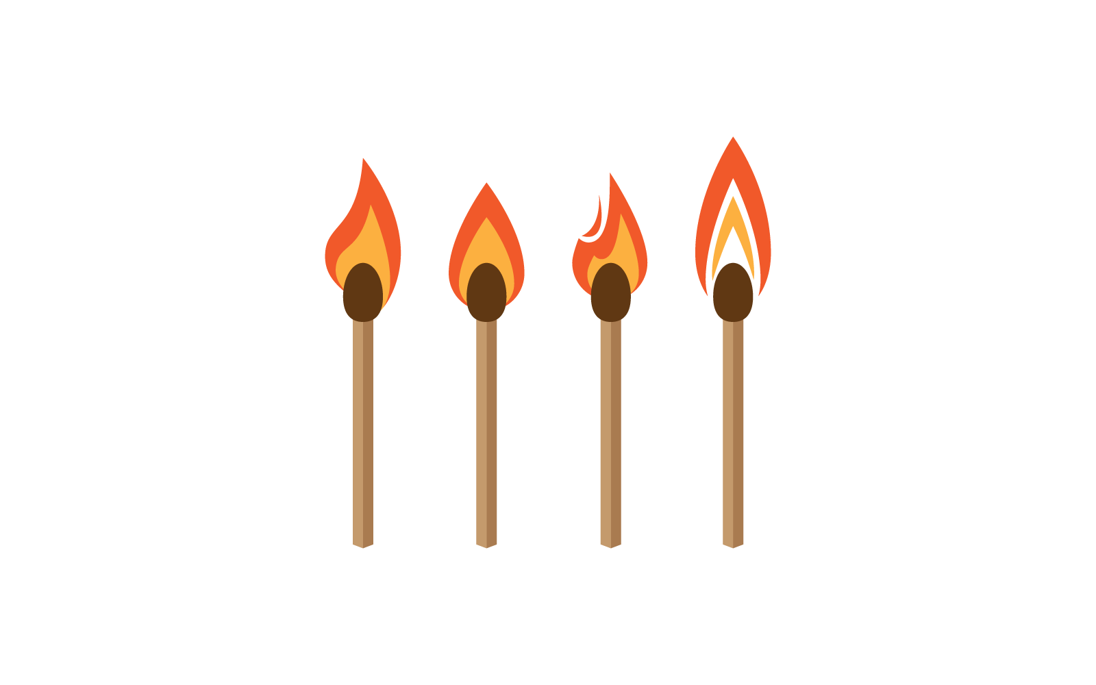 Partido quema ilustración icono vector diseño plano