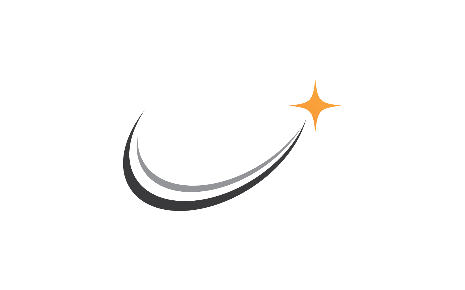 Swoosh logo illustration vector template