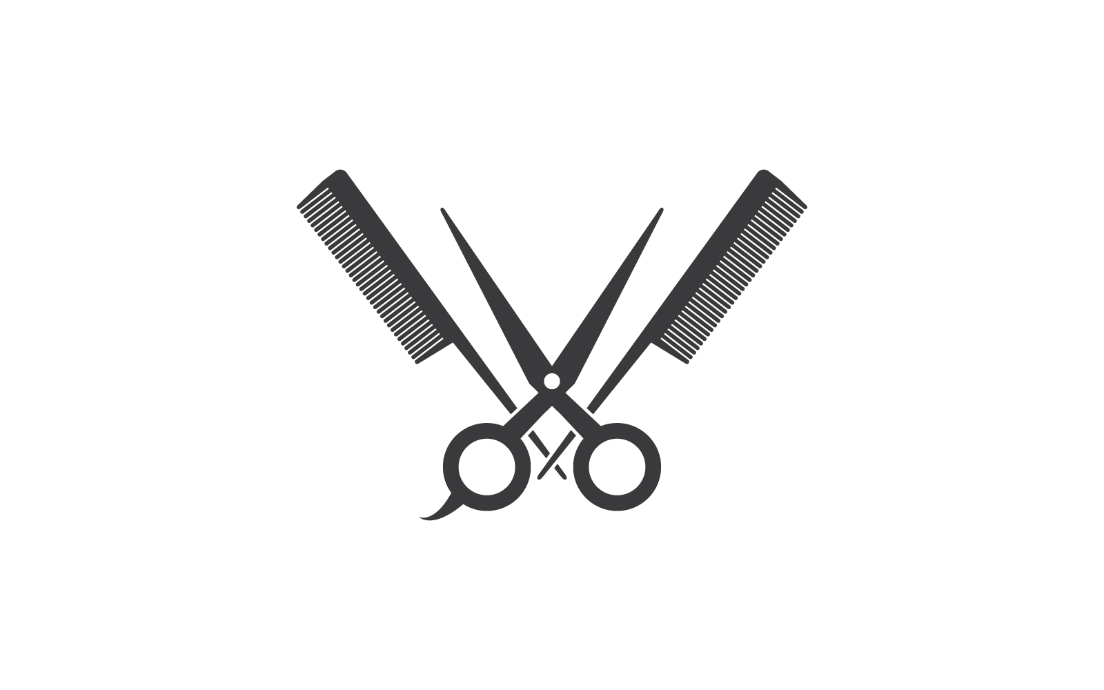 vintage barber shop logo vector icon template