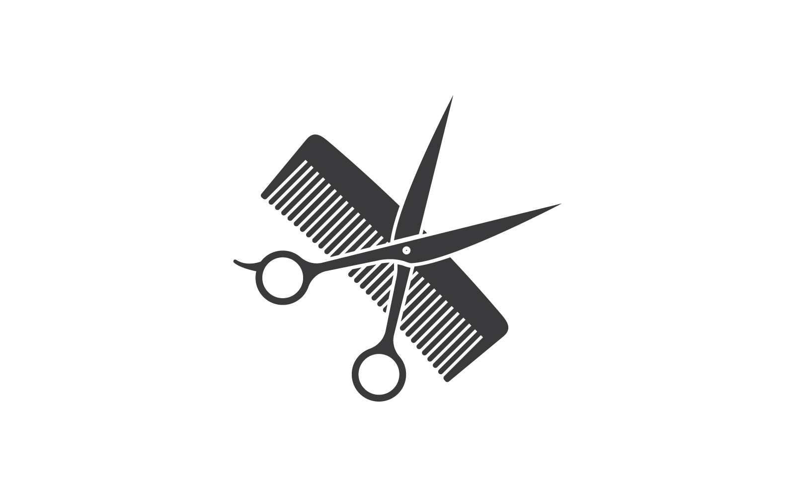 vintage barber shop logo vector illustration template