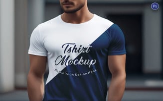 T-shirt Design Mockup PSD Template