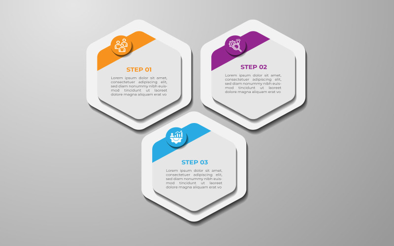 This is polygon style vector infographic element design. Infographic Element