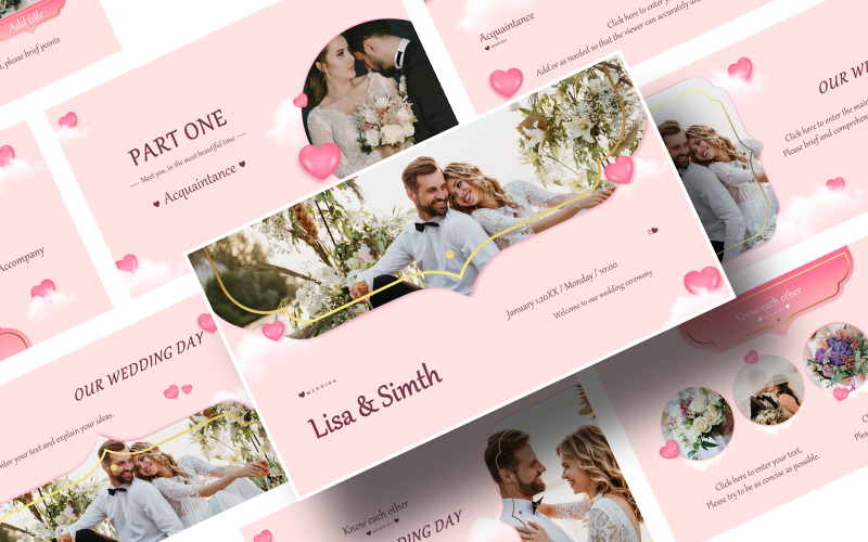 Wedding PPT Wedding Photography Wedding Albums PowerPoint Template