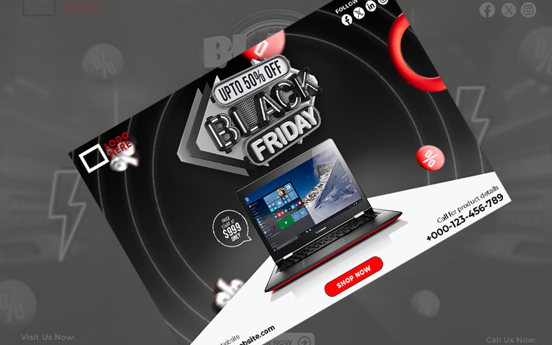 Black Friday Banner Template Social Media