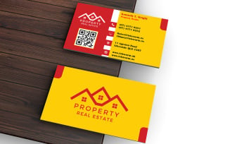 Business Card for Property Market Analyst - Visiting Card Template