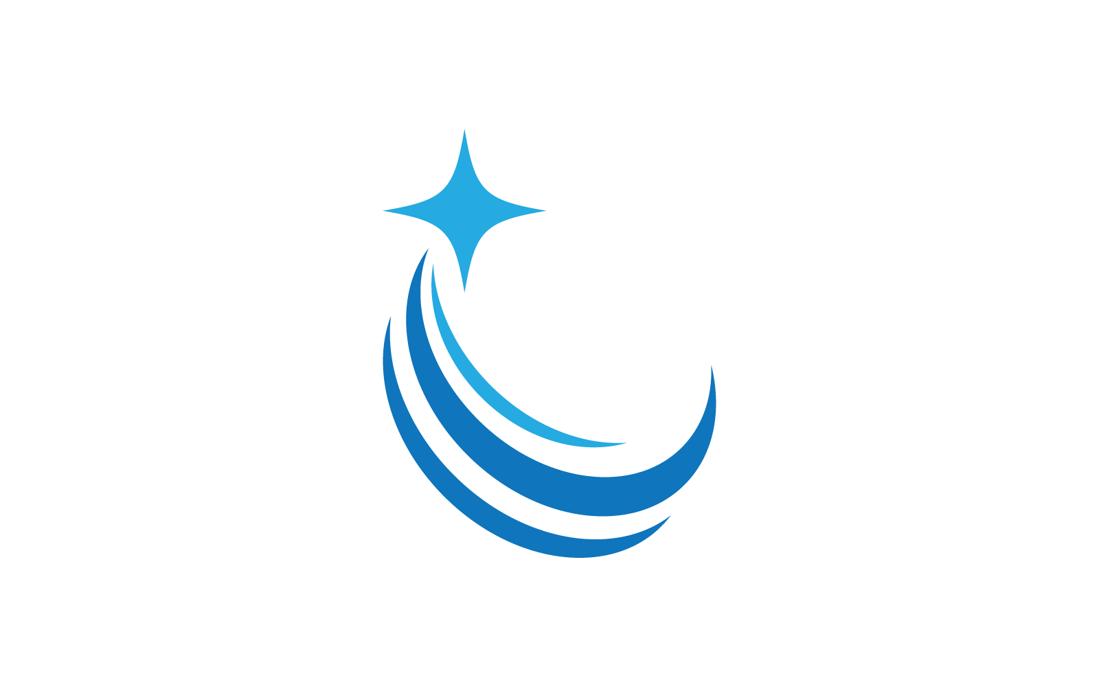 Csillag logó illusztráció vektor logo tervezés