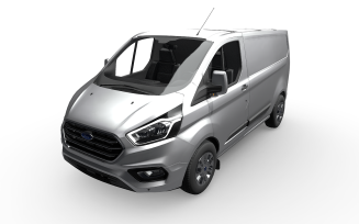 Ford Transit Custom Van 3D Model - Versatile and Realistic Commercial Vehicle