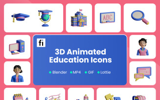 3D Animated Education Illustration
