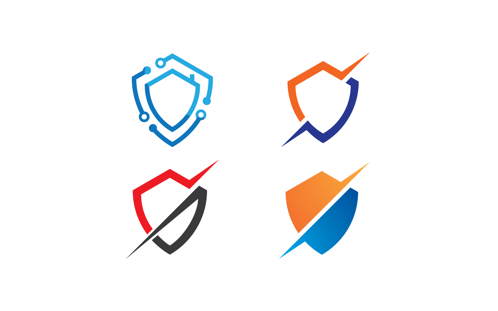 Shield illustration template vector design Logo Template