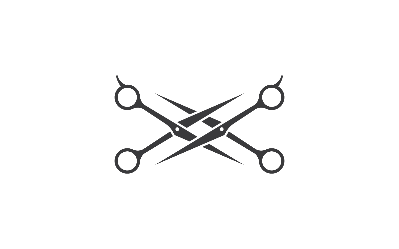 vintage kapper winkel vector pictogram ontwerpsjabloon