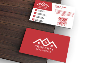 Visiting Card for Real Estate Consultant - Business Card Template
