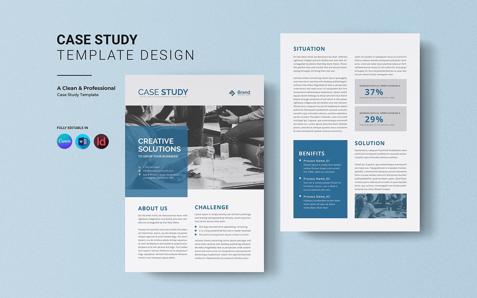 Kit Graphique #388824 Case Study Divers Modles Web - Logo template Preview