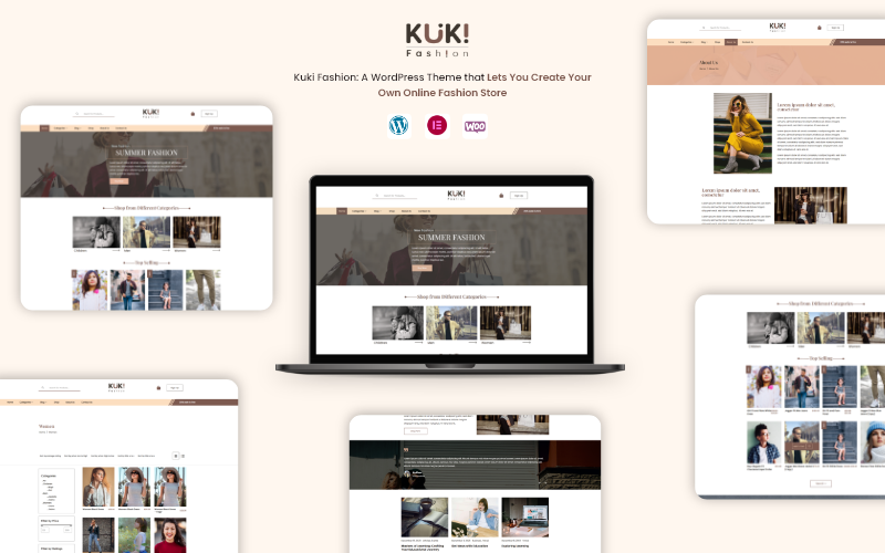 Kuki Fashion | Elementor WooCommerce Theme