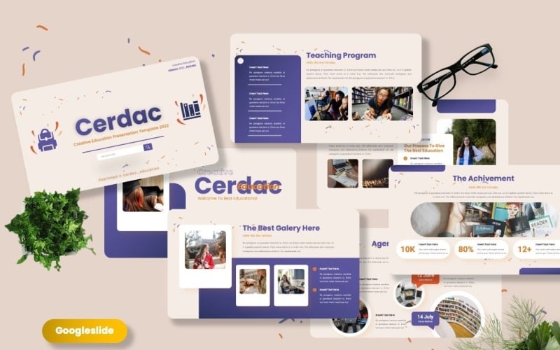 Cerdac - Creative Education Googleslide Templates Google Slide