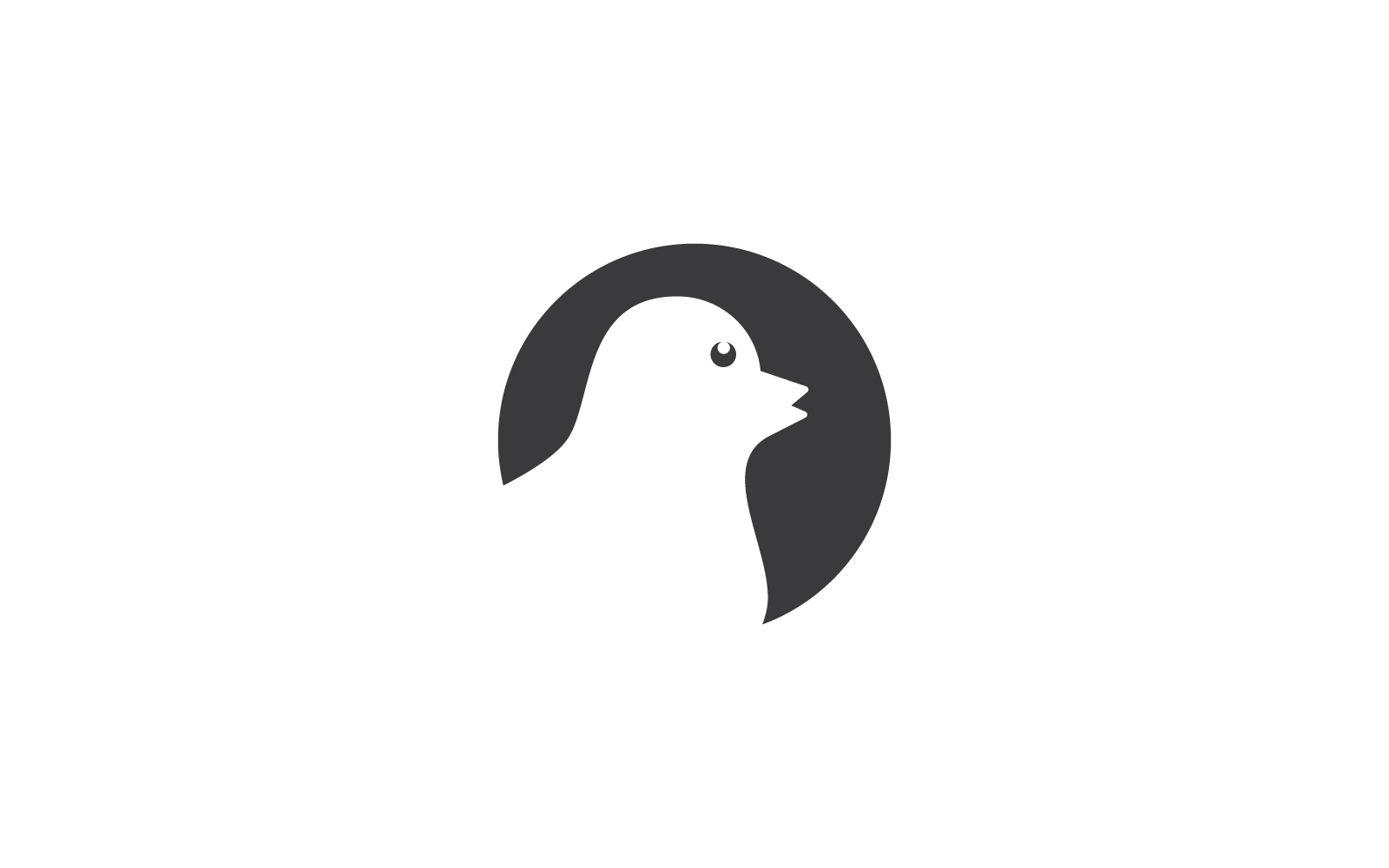 Duck cartoon toy store logo design illustration template