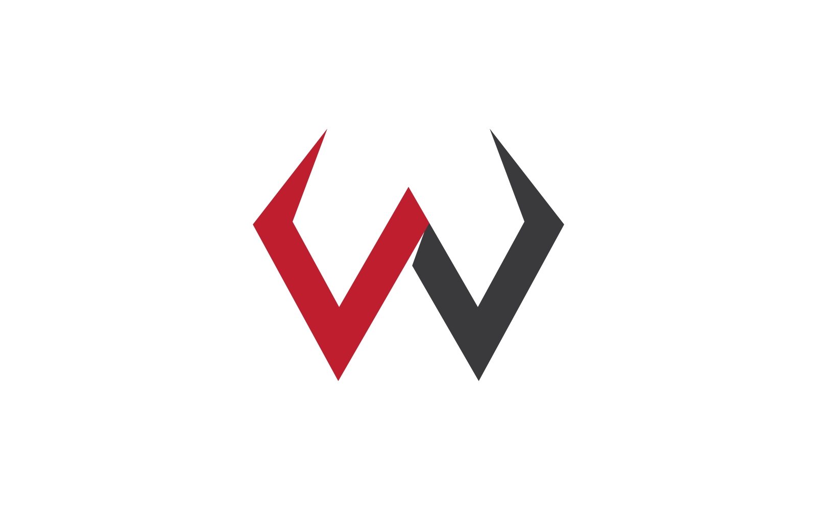 W letter logo vector illustration