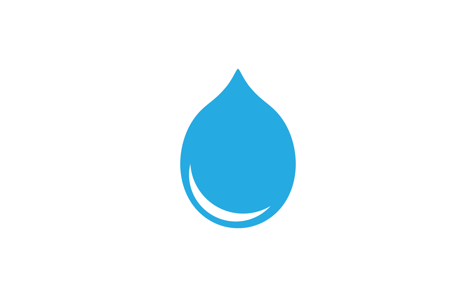 Water drop illustration logo design template