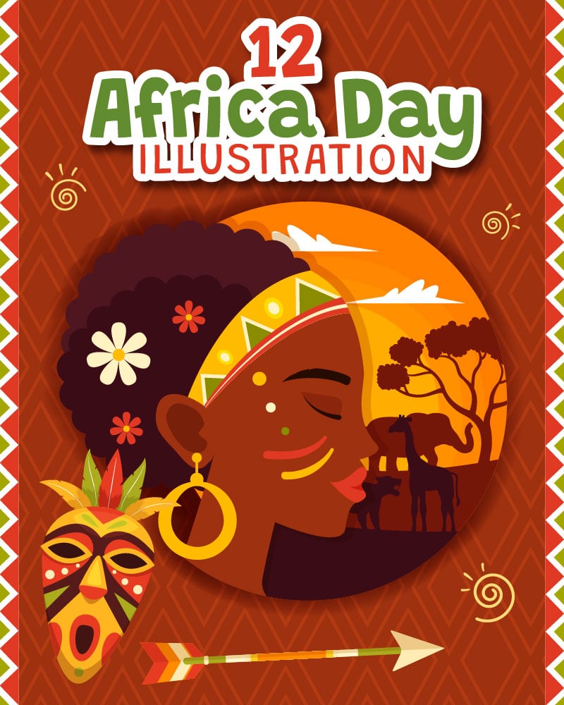 Kit Graphique #388959 Africa Day Divers Modles Web - Logo template Preview
